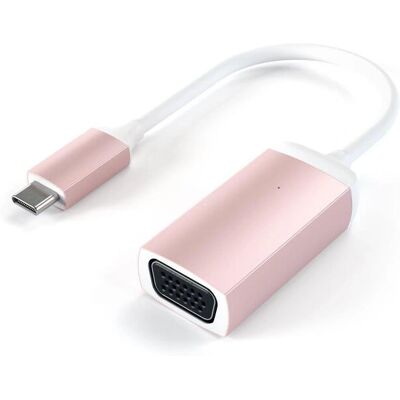Satechi USB-C:n VGA-sovitin - Tukee 1080P Satechi USB-C:n VGA-sovitin - Tukee 1080P