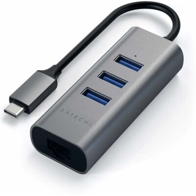 Satechi ST-TC2N1USB31AM - Laptop Dock - Grey - USB 3.2 Gen 1 Satechi ST-TC2N1USB31AM - Laptop Dock - Grey - USB 3.2 Gen 1