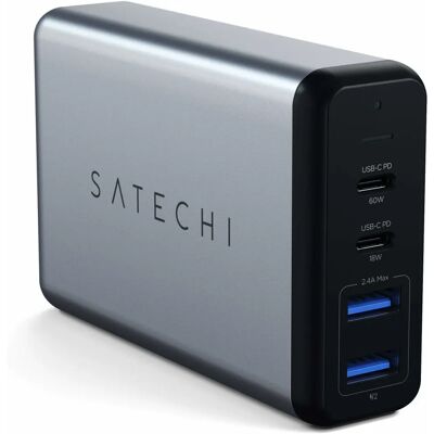 Satechi Dual USB-C PD-Reiseadapter - 75W Kompakte Stromversorgung Satechi Dual USB-C PD-Reiseadapter - 75W Kompakte Stromversorgung