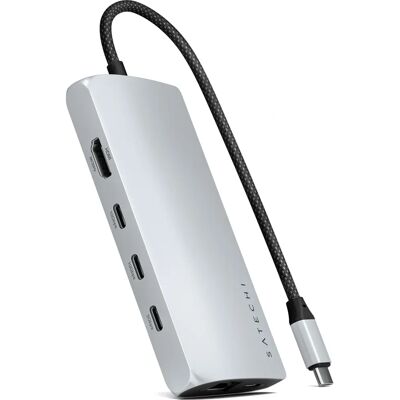 Hub multiport Space Grey Satechi - 8K/4K Dock - USB-C/Thunderbolt 3/4 - HDMI, Ethernet Hub multiport Space Grey Satechi - 8K/4K Dock - USB-C/Thunderbolt 3/4 - HDMI, Ethernet