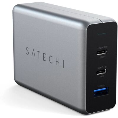 Satechi 100W PD Laddare med 2 USB-C och USB-A - Laddare Satechi 100W PD Laddare med 2 USB-C och USB-A - Laddare