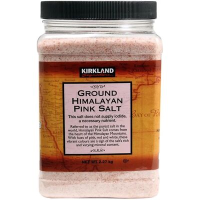 Kirkland Signature - Ground Himalayan Pink Salt - 5 lb - Salt Kirkland Signature - Ground Himalayan Pink Salt - 5 lb - Salt