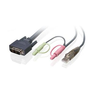 IOGear G2L7D02U - 1,8 m Schwarzes KVM Kabel IOGear G2L7D02U - 1,8 m Schwarzes KVM Kabel