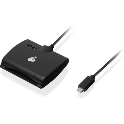 Lecteur de cartes intelligentes USB 3.2 IOGear GSR205 - Noir - Publicité Lecteur de cartes intelligentes USB 3.2 IOGear GSR205 - Noir - Publicité