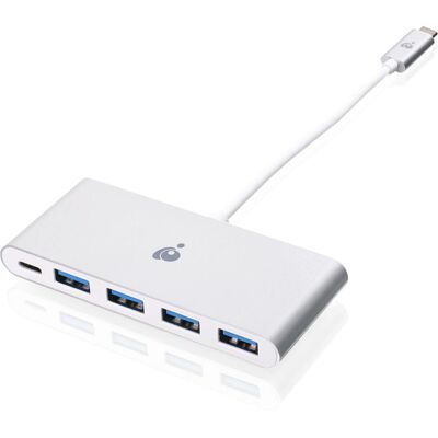 IOGEAR USB-C zu 4-Port USB-A Hub - Weiß IOGEAR USB-C zu 4-Port USB-A Hub - Weiß