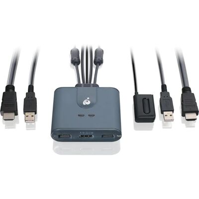 IOGEAR GCS32HU - Commutateur KVM USB HDMI 2 Ports Noir - Publicité IOGEAR GCS32HU - Commutateur KVM USB HDMI 2 Ports Noir - Publicité