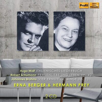Profil Brahms / Berger / Malzer - Erna Berger & Hermann Prey - Pack de 2 CD Classiques Profil Brahms / Berger / Malzer - Erna Berger & Hermann Prey - Pack de 2 CD Classiques