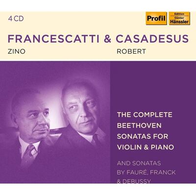Profil - G Haenssler Beethoven / Francescatti / Casadesus - Sonatas for Violin & Piano - Music Boxed Set Profil - G Haenssler Beethoven / Francescatti / Casadesus - Sonatas for Violin & Piano - Music Boxed Set