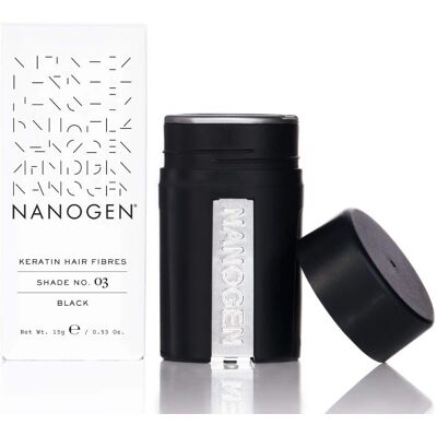 Nanogen Keratin Thickening Hair Fibres - Hair Fibres, Black, 15 g, Nanogen Nanogen Keratin Thickening Hair Fibres - Hair Fibres, Black, 15 g, Nanogen