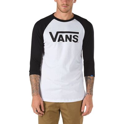 Vans Classic Taglan póló (V2QQYB2) fekete/fehér Vans Classic Taglan póló (V2QQYB2) fekete/fehér