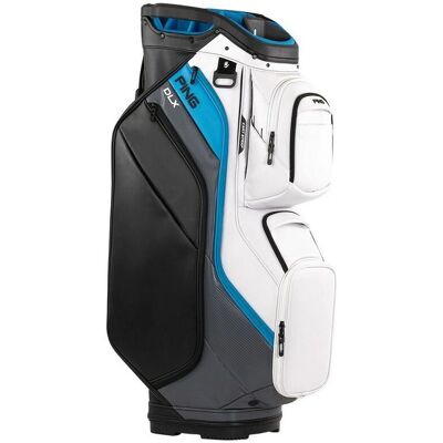 Ping DLX Cartbag - White/Dark Grey/Blue - Golf Bag Ping DLX Cartbag - White/Dark Grey/Blue - Golf Bag