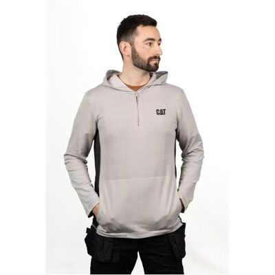 CAT Coolmax Hooded Sweatshirt with Quarter Zip CAT Coolmax Hooded Sweatshirt with Quarter Zip
