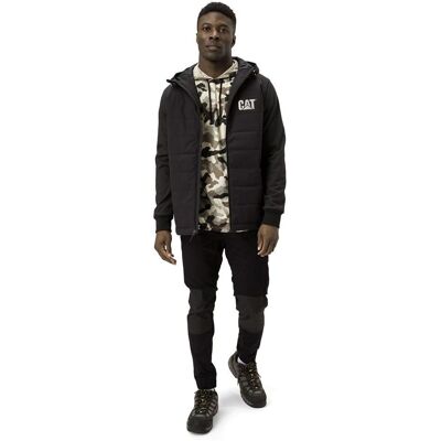 Caterpillar Black Men's Tech Hybrid Insulated Jacket - Jackets Caterpillar Black Men's Tech Hybrid Insulated Jacket - Jackets