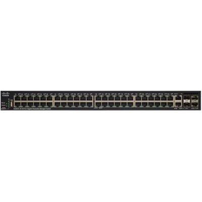 Cisco SG350X-48P Managed Layer 3 Gigabit Ethernet Switch - 48 Ports - PoE - 1U Cisco SG350X-48P Managed Layer 3 Gigabit Ethernet Switch - 48 Ports - PoE - 1U