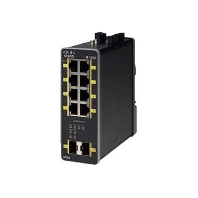 Cisco IE-1000-8P2S-LM Hallittu Gigabit Ethernet PoE kytkin - Teollinen verkkolaite Cisco IE-1000-8P2S-LM Hallittu Gigabit Ethernet PoE kytkin - Teollinen verkkolaite
