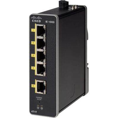 Switch Ethernet gestionado Cisco IE-1000-4T1T-LM - Montaje en DIN - 5 Puertos Switch Ethernet gestionado Cisco IE-1000-4T1T-LM - Montaje en DIN - 5 Puertos