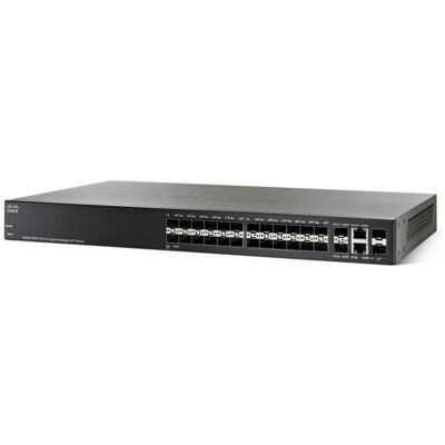 Switch Géré Cisco SG350-28SFP - 24 Ports Gigabit, Noir - Publicité Switch Géré Cisco SG350-28SFP - 24 Ports Gigabit, Noir - Publicité