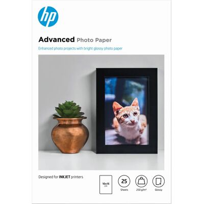 HP Bílé 10x15cm Pokročilé lesklé fotografické papír - Fotopapír HP Bílé 10x15cm Pokročilé lesklé fotografické papír - Fotopapír