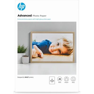 HP Hvit A3 Glanset Fotopapir - Fotopapier HP Hvit A3 Glanset Fotopapir - Fotopapier