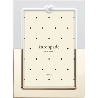 Cadre photo Kate Spade New York With Love - 5x7 - Or/Blanc Cadre photo Kate Spade New York With Love - 5x7 - Or/Blanc