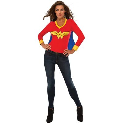 T-shirt Varsity Wonder Woman Rouge Petit - T-shirt T-shirt Varsity Wonder Woman Rouge Petit - T-shirt