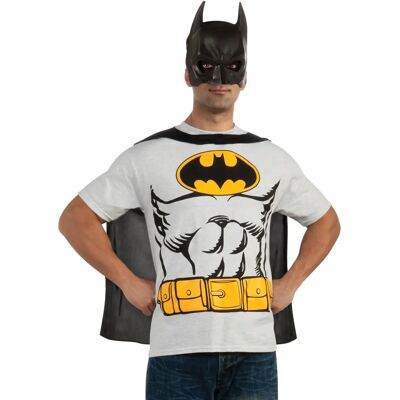 Strój Batmana szary od DC Comics z peleryną i maską - Mężczyzna Strój Batmana szary od DC Comics z peleryną i maską - Mężczyzna