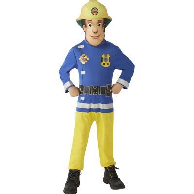 Rubie's Fireman Sam-kostym - Barn, Blå/Svart/Gul - Kostym Rubie's Fireman Sam-kostym - Barn, Blå/Svart/Gul - Kostym