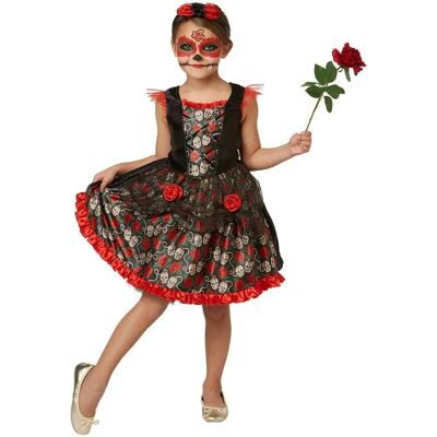 Rubie's Rote Rose Tag Der Toten Kostüm - Kinder Rubie's Rote Rose Tag Der Toten Kostüm - Kinder