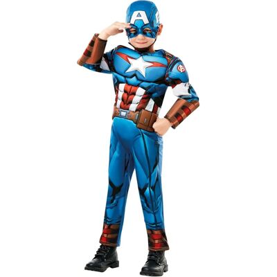 Rubie's Captain America The First Avenger Deluxe Jungen Padded Muskelanzug - Kostüm Rubie's Captain America The First Avenger Deluxe Jungen Padded Muskelanzug - Kostüm
