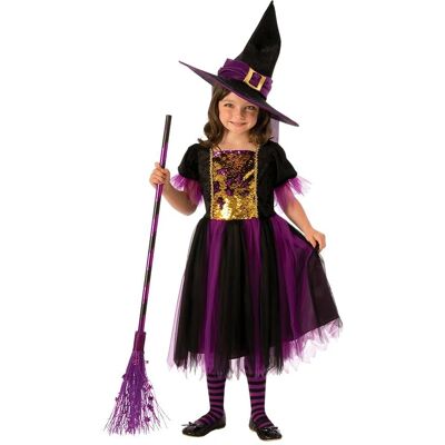 Déguisement de Sorcière Rubies - Robe & Chapeau pour 5-7 Ans - Publicité Déguisement de Sorcière Rubies - Robe & Chapeau pour 5-7 Ans - Publicité