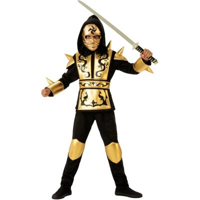 Strój Ninja Smoka Złotego marki Rubie's - Książka Cichy Zabawa Dzieci - Średni Strój Ninja Smoka Złotego marki Rubie's - Książka Cichy Zabawa Dzieci - Średni