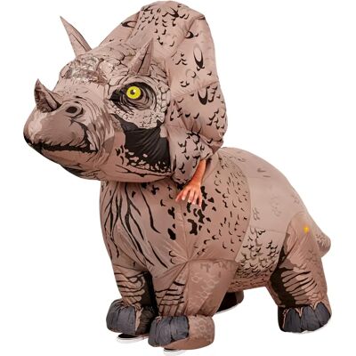 Rubie's Triceratops Uppblåsbar Kostym för Vuxna - Jurassic Park Dinosaur Brun Rubie's Triceratops Uppblåsbar Kostym för Vuxna - Jurassic Park Dinosaur Brun
