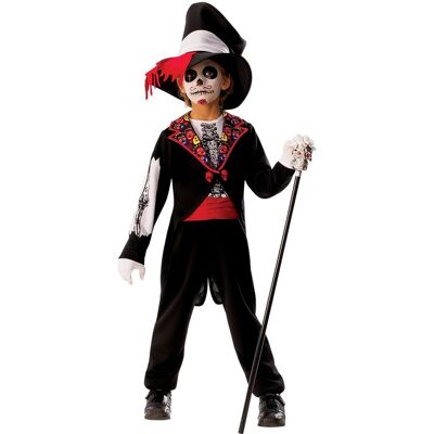 Costume de Catrín Mexicain pour Enfants - 8-10 Ans Costume de Catrín Mexicain pour Enfants - 8-10 Ans