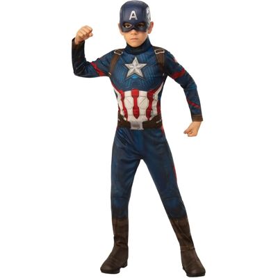 Costume Capitan America per bambini di Rubie's - Avengers 4 - Rosso/Bianco/Blu - Costumi per ragazzi Costume Capitan America per bambini di Rubie's - Avengers 4 - Rosso/Bianco/Blu - Costumi per ragazzi