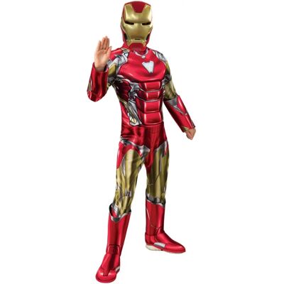 Rubie's Iron Man Avengers Endgame Deluxe Barnkostym - 700670l röd/guld Rubie's Iron Man Avengers Endgame Deluxe Barnkostym - 700670l röd/guld