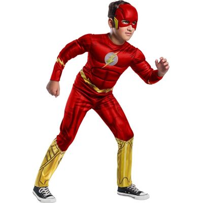 Rubie's Flash Deluxe Muskulös Kostym - L 8-10 år Rubie's Flash Deluxe Muskulös Kostym - L 8-10 år