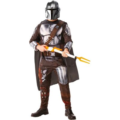 Fantasia Mandalorian Star Wars da Rubie's - Cinza Padrão Fantasia Mandalorian Star Wars da Rubie's - Cinza Padrão