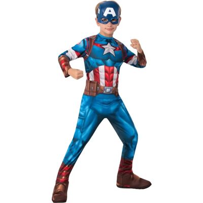 Déguisement de Captain America de Rubies - 9-10 ans - Officiel Marvel Déguisement de Captain America de Rubies - 9-10 ans - Officiel Marvel