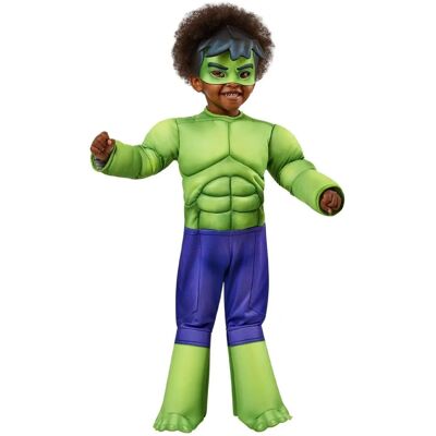 Déguisement officiel Marvel Hulk Deluxe pour tout-petits - Costume de super-héros Déguisement officiel Marvel Hulk Deluxe pour tout-petits - Costume de super-héros