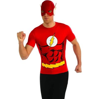 DC Comics The Flash Mask Costume Tee Shirt - T-shirt DC Comics The Flash Mask Costume Tee Shirt - T-shirt