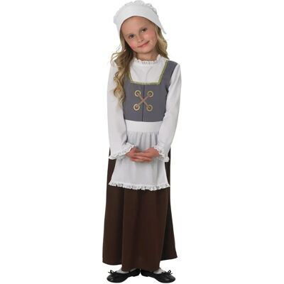 Rubie's Tudor Tjej Kostym - 3-8 år - Medeltida Klänning Rubie's Tudor Tjej Kostym - 3-8 år - Medeltida Klänning