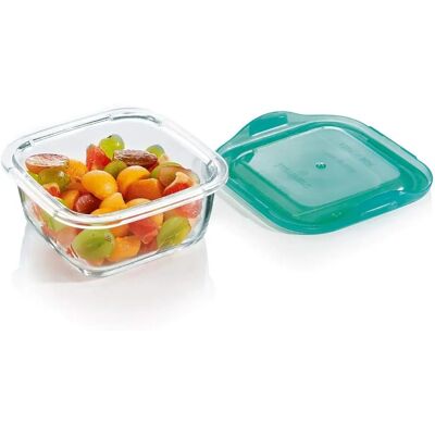 Boîte Carrée Keep'n avec Couvercle Vert - Récipient de Rangement Alimentaire Boîte Carrée Keep'n avec Couvercle Vert - Récipient de Rangement Alimentaire