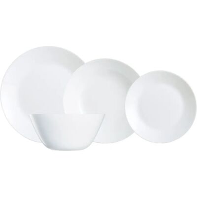 Vaisselle Luminarc Zelie Verre Blanc 19 Pièces - Tableware Vaisselle Luminarc Zelie Verre Blanc 19 Pièces - Tableware
