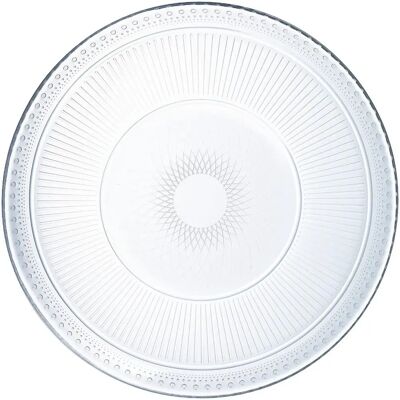 Plat de Service Luminarc Louison en Verre Transparent - Plat de service - Publicité Plat de Service Luminarc Louison en Verre Transparent - Plat de service - Publicité