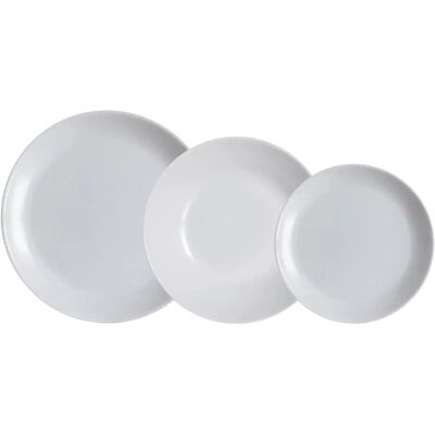 Luminarc Diwali Granit Cinza 18 Peças - Conjunto de Louça Luminarc Diwali Granit Cinza 18 Peças - Conjunto de Louça