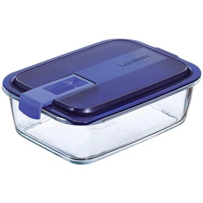 Luminarc Easy Box rechthoekige glazen voedselcontainer - 1.22L Luminarc Easy Box rechthoekige glazen voedselcontainer - 1.22L