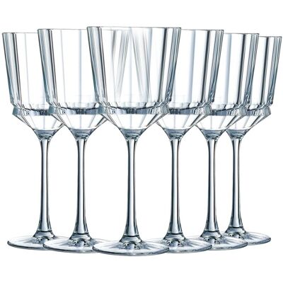 Cristal d'Arques Macassar 6 Copas Vintage 25cl - Ultra Transp. & Elegantes Cristal d'Arques Macassar 6 Copas Vintage 25cl - Ultra Transp. & Elegantes