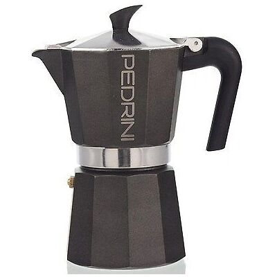 Pedrini 9114 - Antracite - Caffettiera moka Pedrini 9114 - Antracite - Caffettiera moka