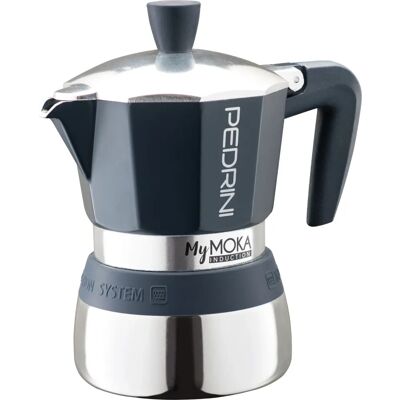 Pedrini MyMoka induction - Blau - Moka-Topf Pedrini MyMoka induction - Blau - Moka-Topf