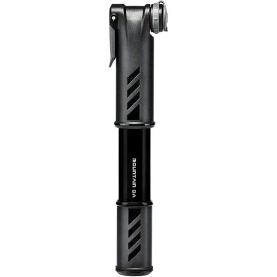 Pompe Topeak Mountain DA Mini - Noire - Double action, 60 psi, Aluminium léger Pompe Topeak Mountain DA Mini - Noire - Double action, 60 psi, Aluminium léger